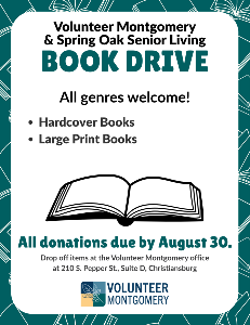 August Book Drive Flyer